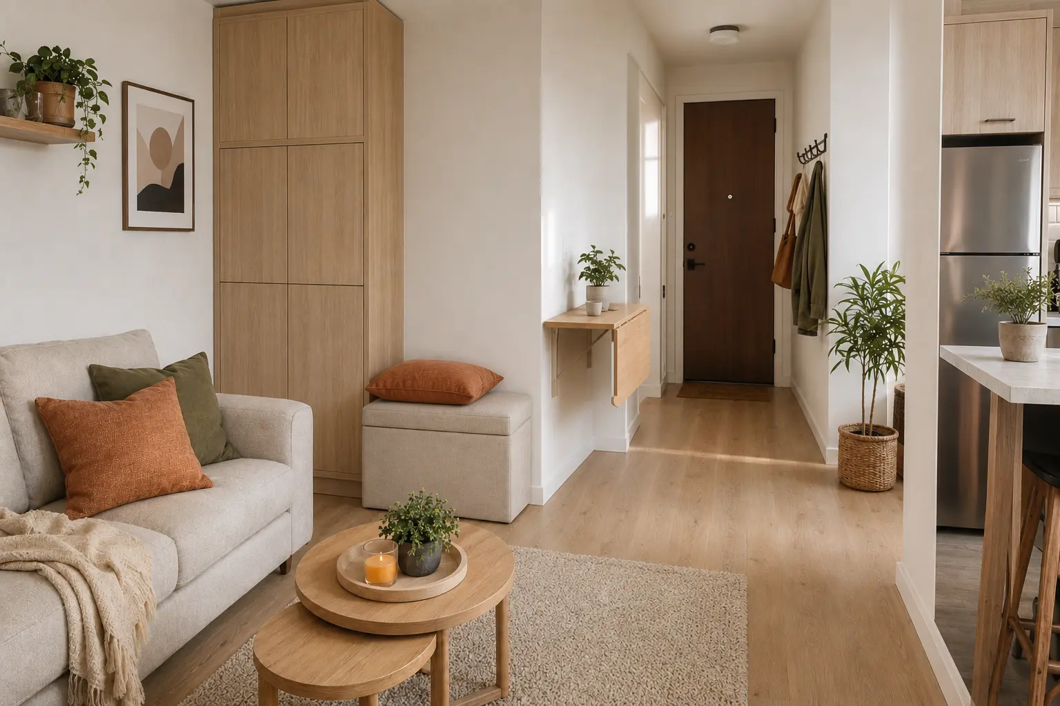 Rolling Storage Ideas for Narrow Gaps Beside Large Furniture